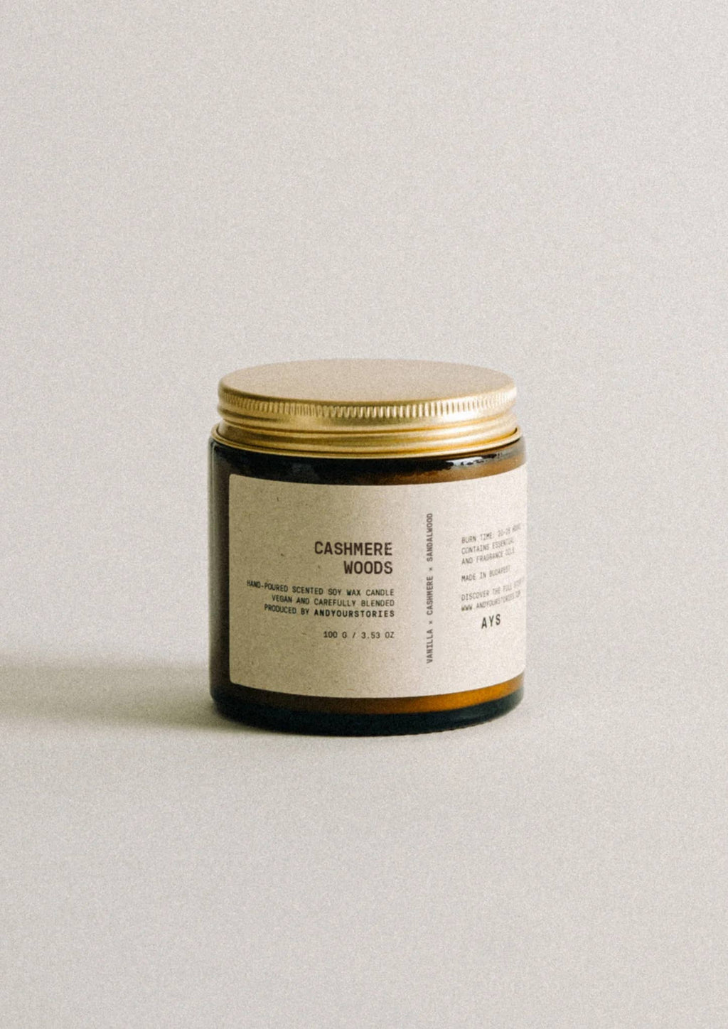 Cashmere Woods 120 ml / Sojová svíčka